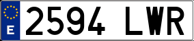 Trailer License Plate